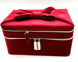 کیف دو طبقه استی لادر estee lauder red bag