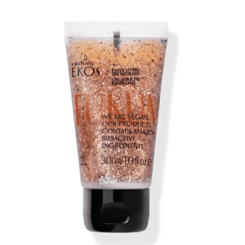 شاور ژلNATURA Ekos Tukumã Gel de Ducha Exfoliante Reabastecedor ژل دوش گیاهی صاف کننده پوست