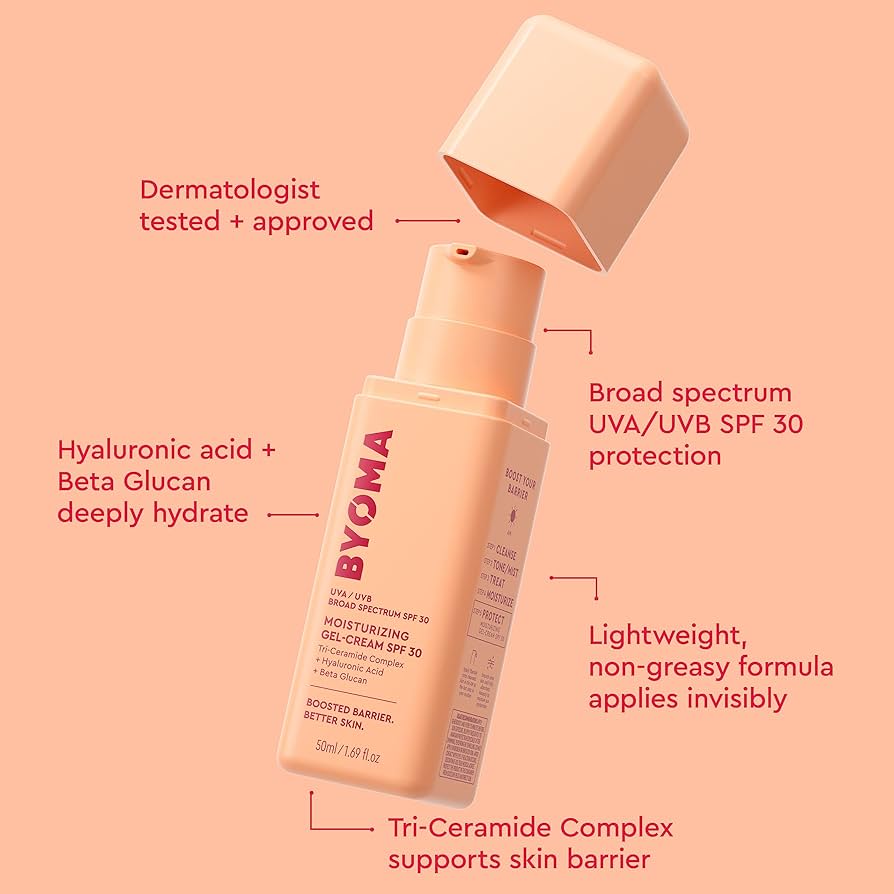 ژل کرم ضد آفتاب و مرطوب کننده بایوما BYOMA Moisturizing Gel Cream SPF30 - تصویر 4