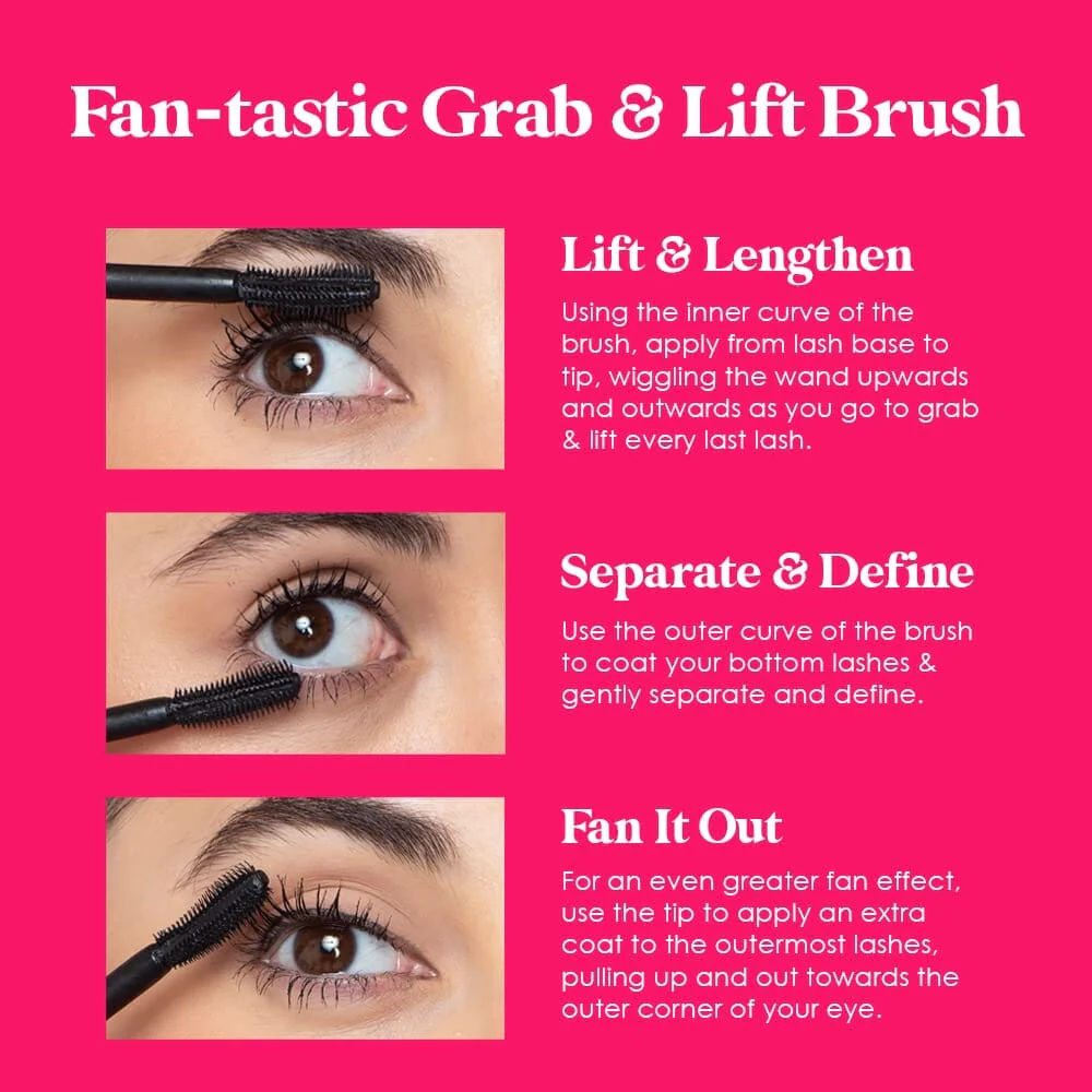ریمل گرنده فَنَتیک فنینگ و حالتدهنده و تقویت مژه GrandeFANATIC Fanning & Curling Mascara infused with Widelash™ - تصویر 7