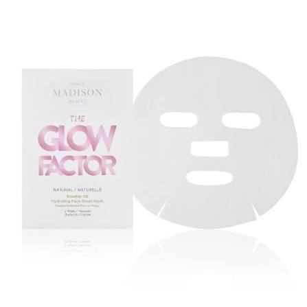 شیت ماسک روغن هسته انگور دیانا The Glow Factor Rosehip Seed Oil Hydrating Face Sheet Mask