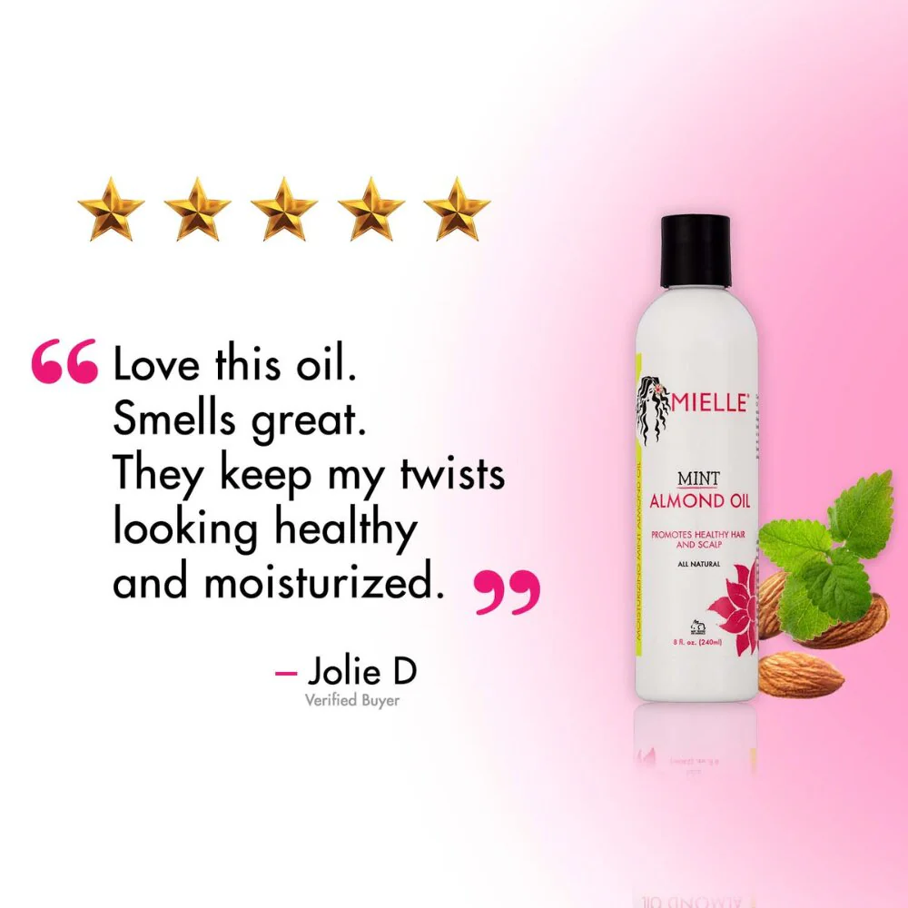روغن بادام میله Mielle Organics Mint Almond Oil - تصویر 4