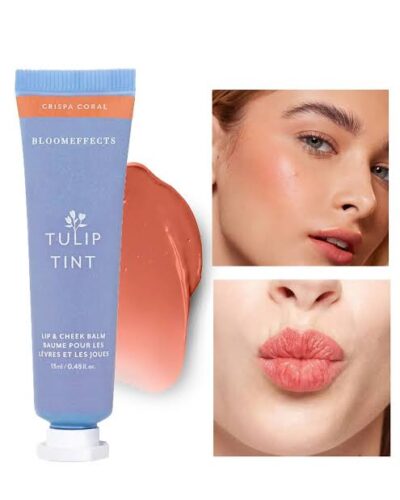 تینت و بالم لب و رژ گونه تیولیپ تینت رنگ CRISPA CORAL  Tulip Tint Lip & Cheek Balm – Shade: Crispa Coral