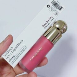 رژگونه مایع رر بیوتی رنگ هپی rare beauty liquid blush -happy