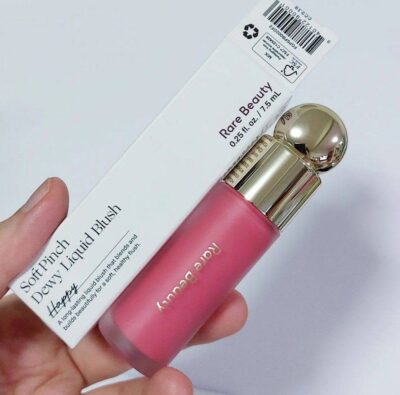 رژگونه مایع رر بیوتی رنگ هپی rare beauty liquid blush -happy