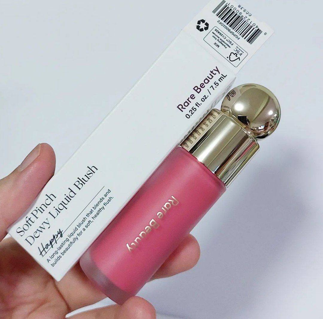 رژگونه مایع رر بیوتی رنگ هپی rare beauty liquid blush -happy - تصویر 4