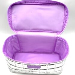 کیف صندوقچه ای نقره ای کلینیک  bag clinique silver