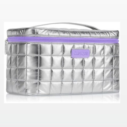 کیف صندوقچه ای نقره ای کلینیک  bag clinique silver