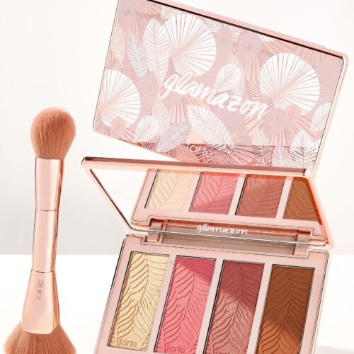 پلت صورت تارت هایلایتر برنزر کانتور و رژگونه Tarte glamazon™ essentials platte