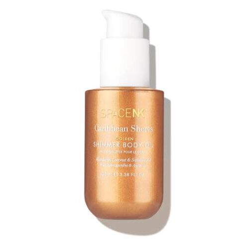 روغن براق‌کننده بدن شیمر دار اسپیس‌اِن‌کی کارائیبَن شورز گلدن