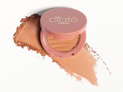 CIATELONDONBrazilianGlowBronzingPowderSWATCHinShadeSouthBeach برانزر درخشان سیاته لاندن