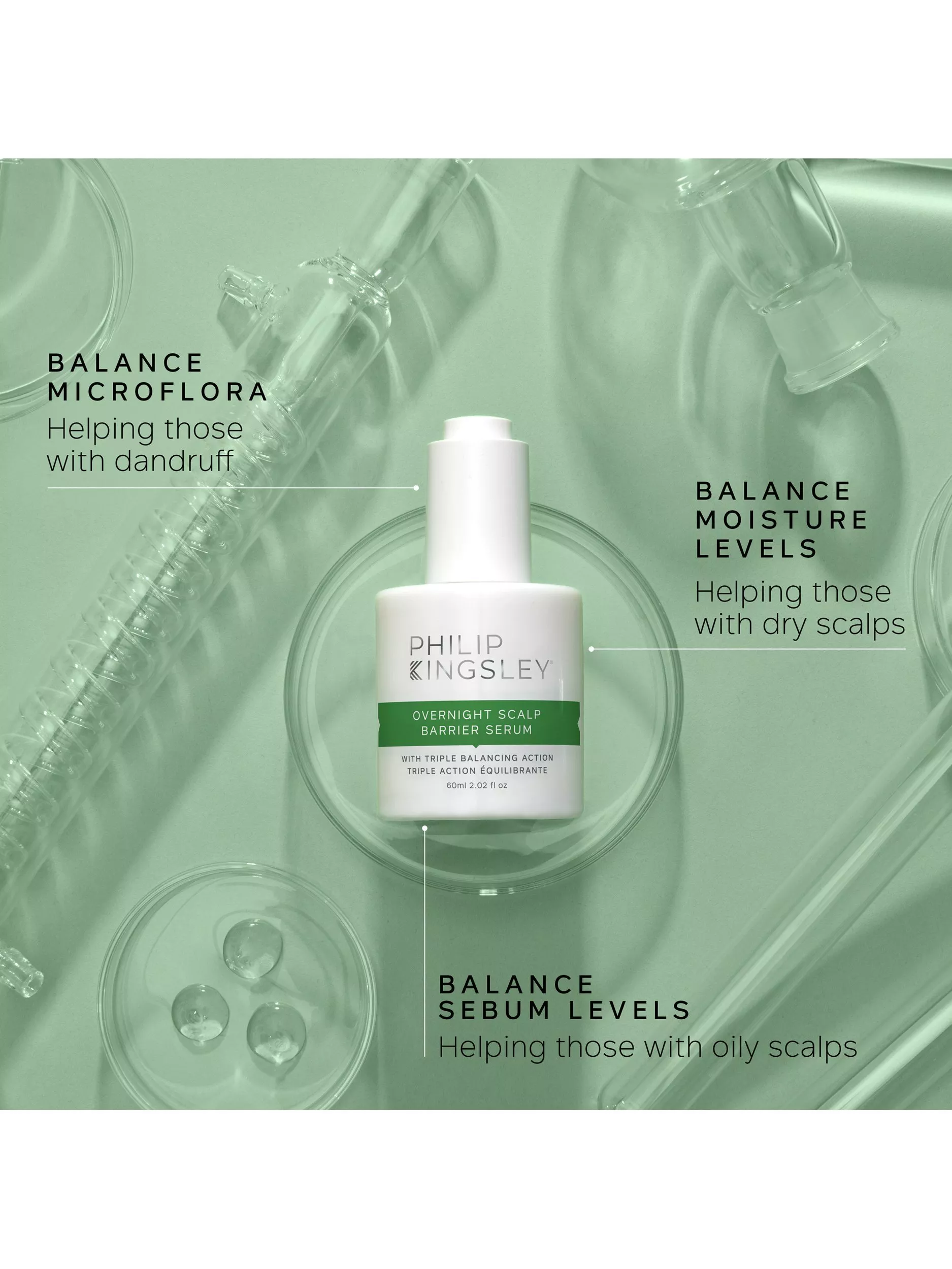 فیلِیپ کینسلی اورنایت اسکالپ بِریِر سرم با سهگانه اثر تعادلی ۶۰ میل - تصویر 4