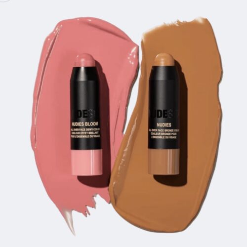 رژگونه یا برنزر نود استیکس مدل صورتی و برنزه