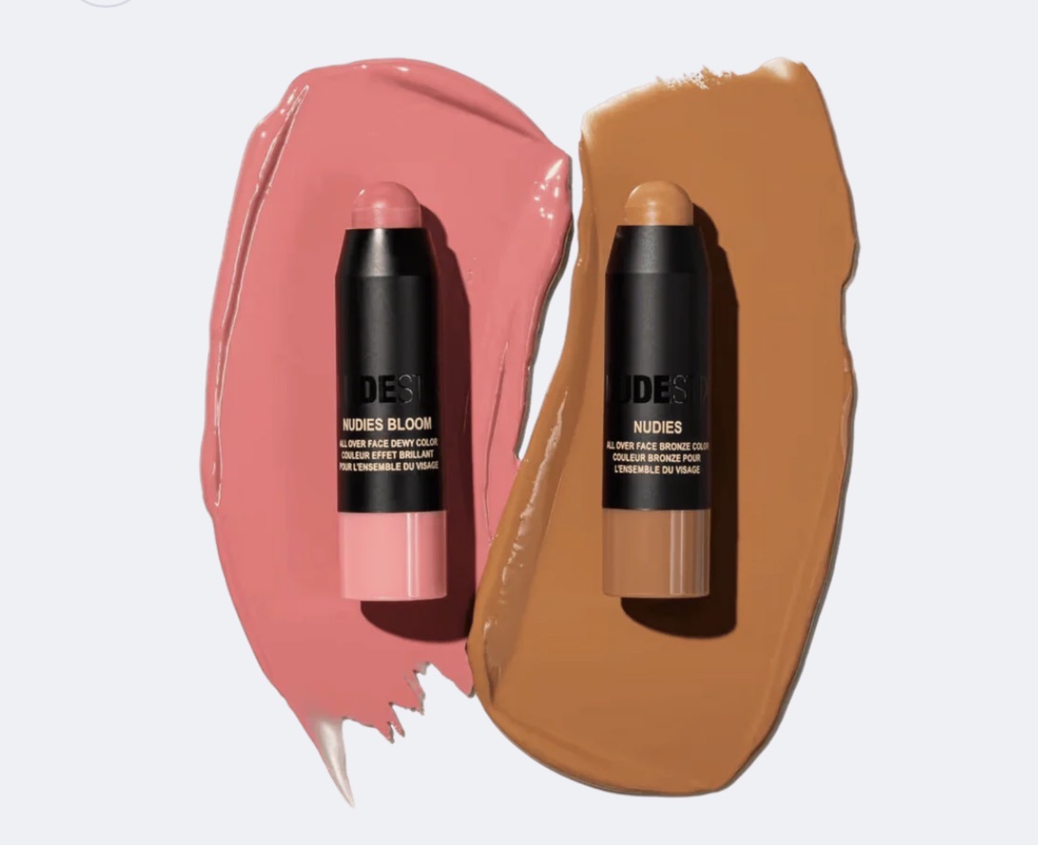 رژگونه یا برنزر نود استیکس مدل صورتی و برنزه