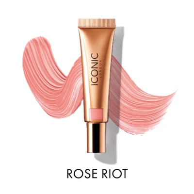 IMG_9678 رژگونه مایع آیکونیک لندن مدل Sheer Blush رنگ Rose Riot