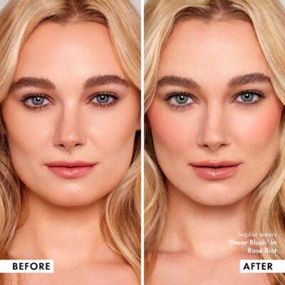 IMG_9684 رژگونه مایع آیکونیک لندن مدل Sheer Blush رنگ Rose Riot
