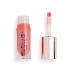 لیپ گلاس شاین‌دار رولوشن مدل Shimmer Bomb رنگ Daydream Pink