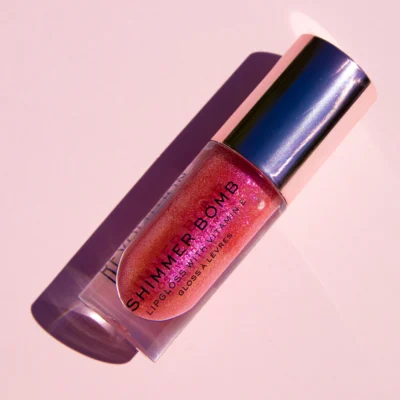 لیپ گلاس شاین‌دار رولوشن مدل Shimmer Bomb رنگ Daydream Pink